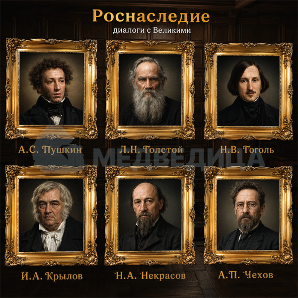 Интерактивная киоск 55 дюймов с программой РОСНАСЛЕДИЕ - диалоги с Великими (Писатели и поэты)
